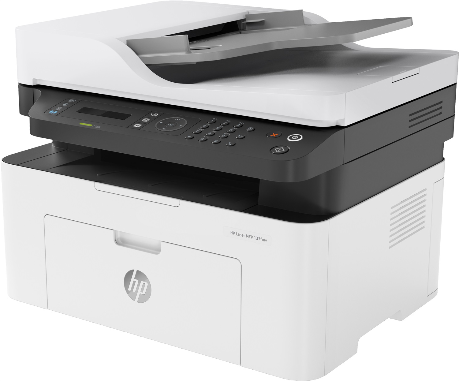 HP Laser MFP 137fnw - Stampante multifunzione LED, Stampa mono, 21 ppm, 1200 x 1200 DPI, Wi-Fi, A4