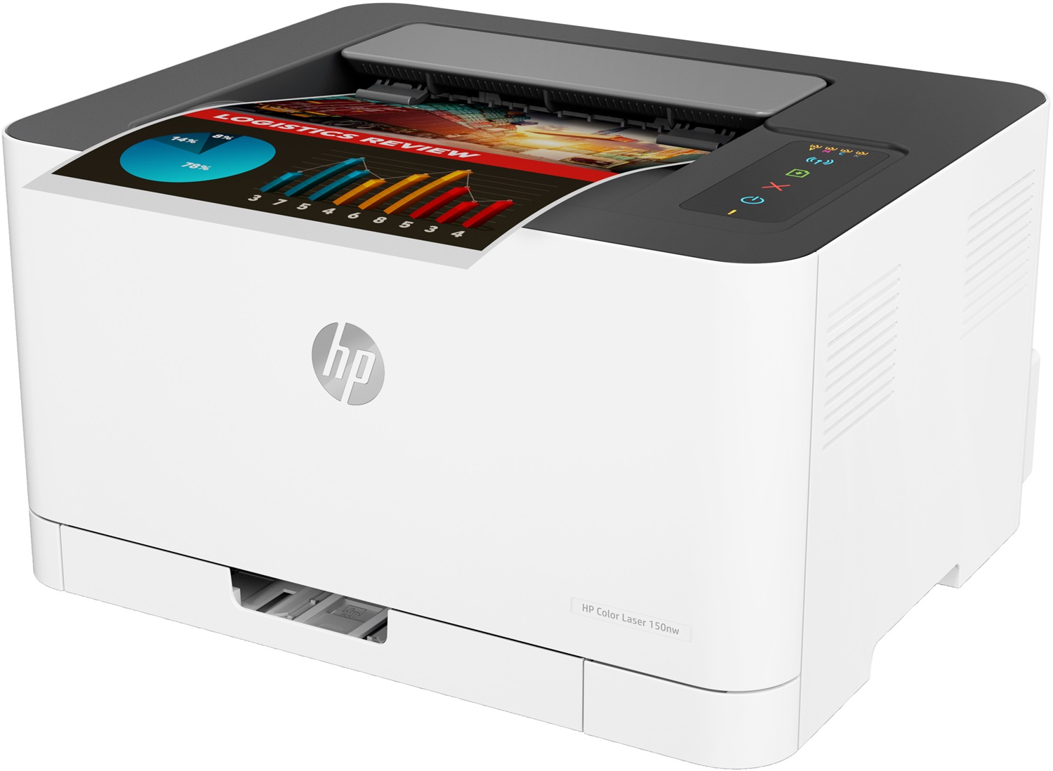 HP Color Laser 150nw - Stampante Laser A Colori A4, 600 x 600 DPI, 18 ppm, Wi-Fi, USB, LAN