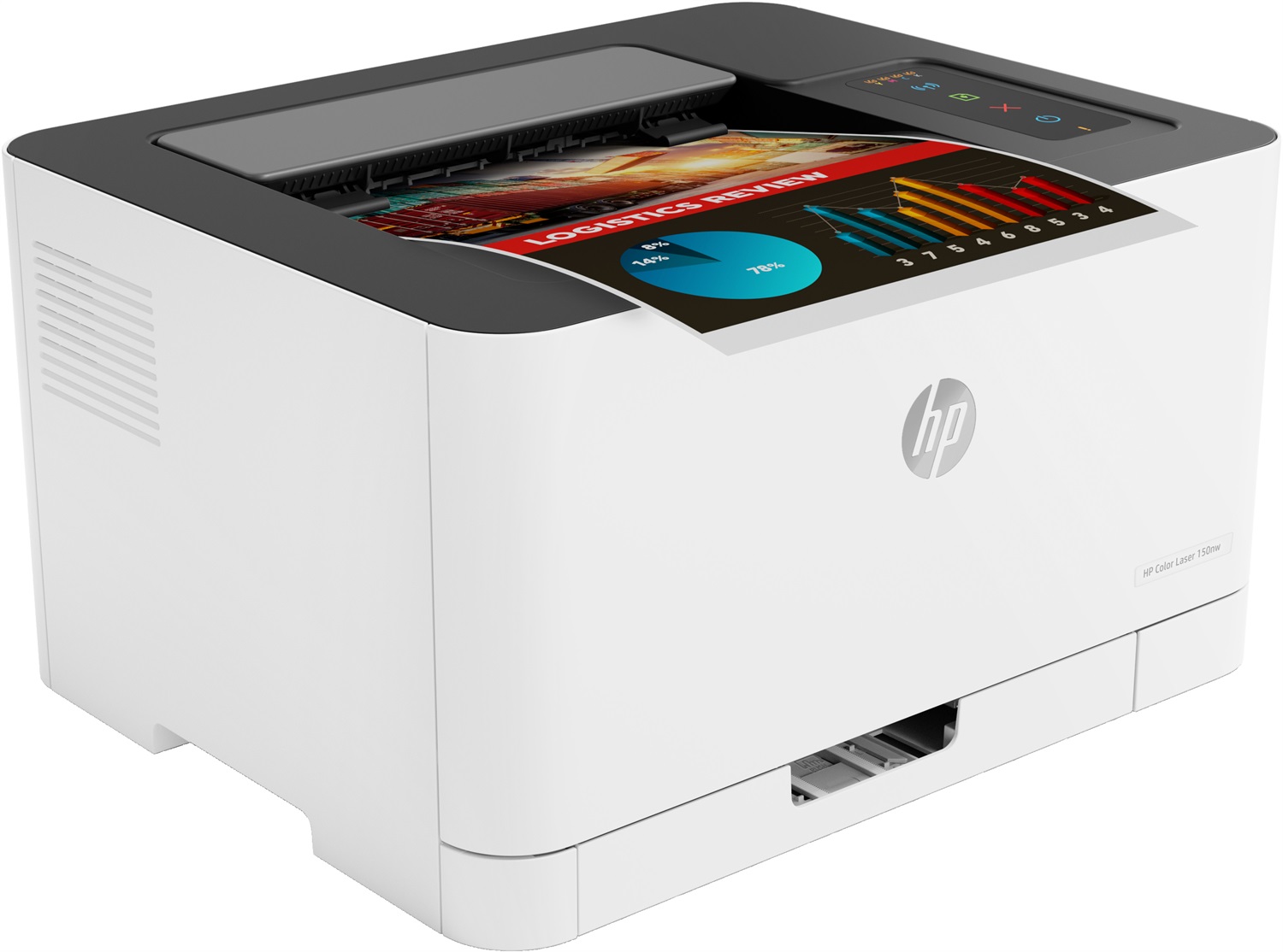 HP Color Laser 150nw - Stampante Laser A Colori A4, 600 x 600 DPI, 18 ppm, Wi-Fi, USB, LAN