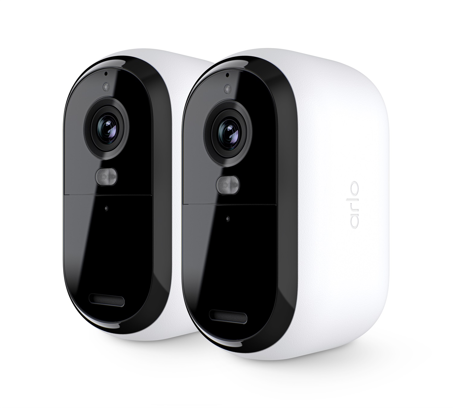 Arlo Essential 2K Telecamera di Sicurezza IP per Esterni e Interni, Set da 2 con Visione Notturna a Colori