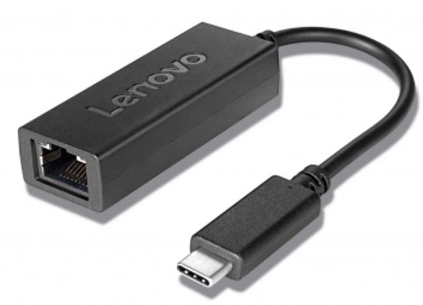 Lenovo Adattatore USB-C a Ethernet 1000 Mbit/s per Notebook - Nero