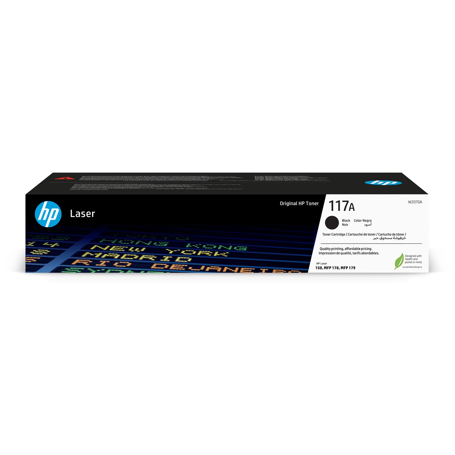 HP Cartuccia Toner Nero Originale 117A W2070A - Fino a 1000 Pagine per Stampanti Laser HP Color Laser 150a, 150nw, MFP 178nw, MFP 179fwg