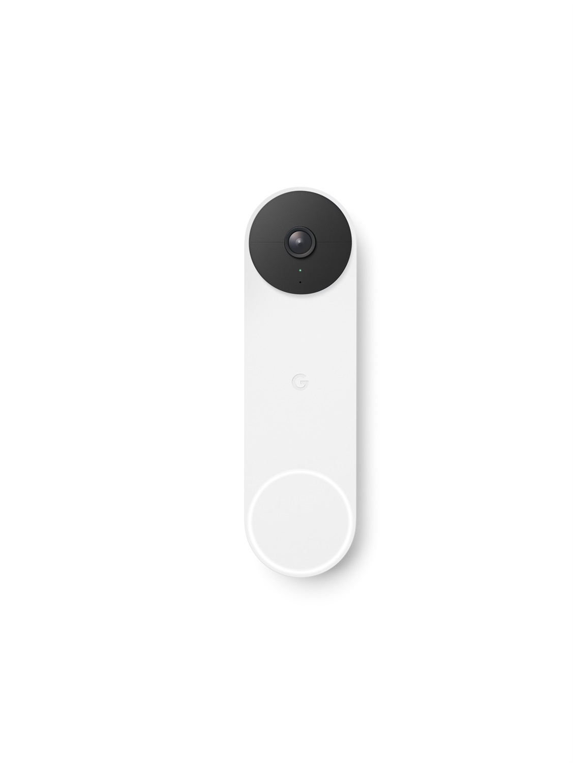Google Nest Video Doorbell GA01318-FR - Campanello Wireless Bianco con Riconoscimento Persone e Visione Notturna