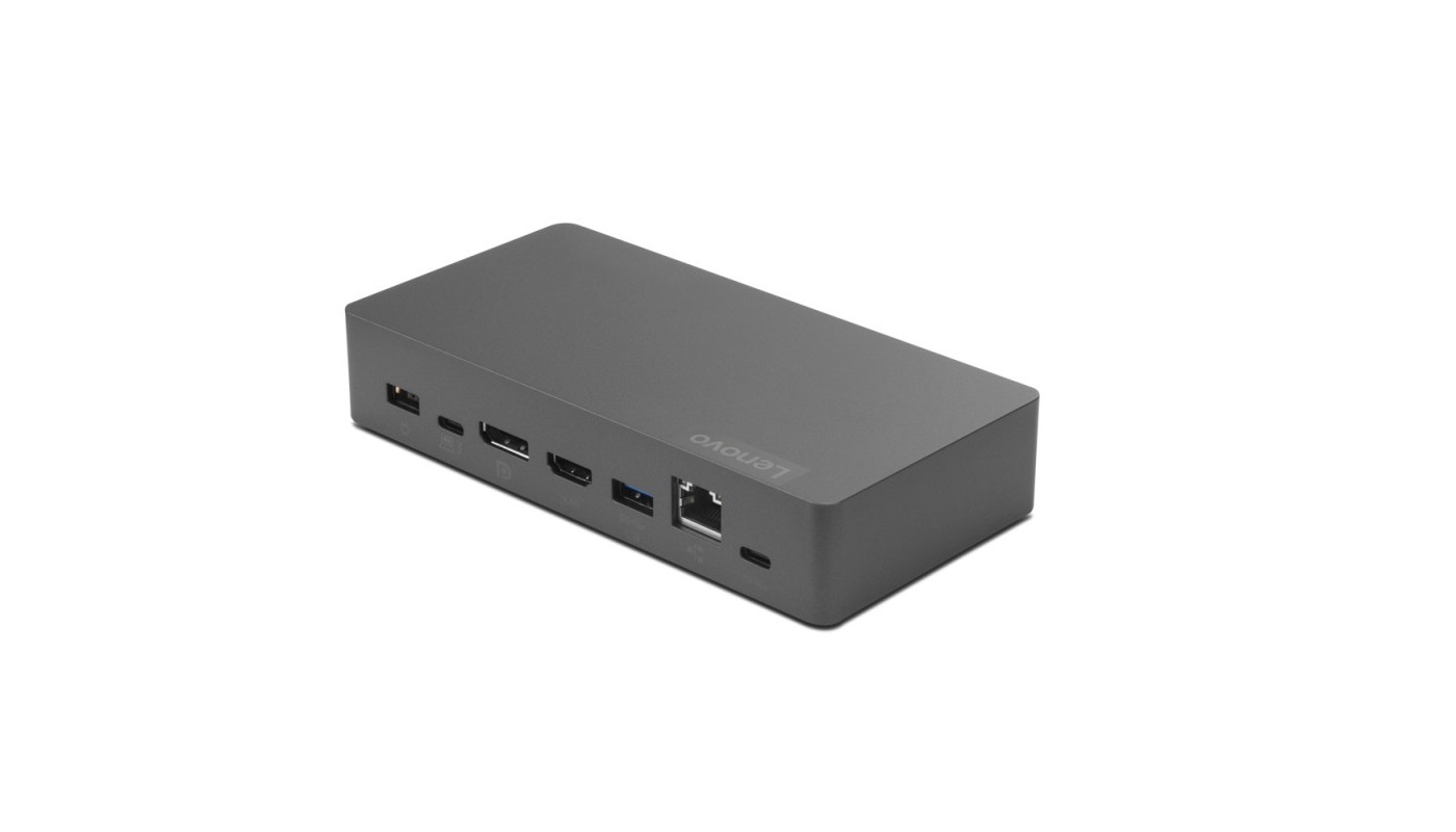 Lenovo Thunderbolt 3 Essential Dock Grigio - Docking Station con Interfaccia Thunderbolt 3, Uscite HDMI, DisplayPort, RJ-45 e USB 3.2, 65W
