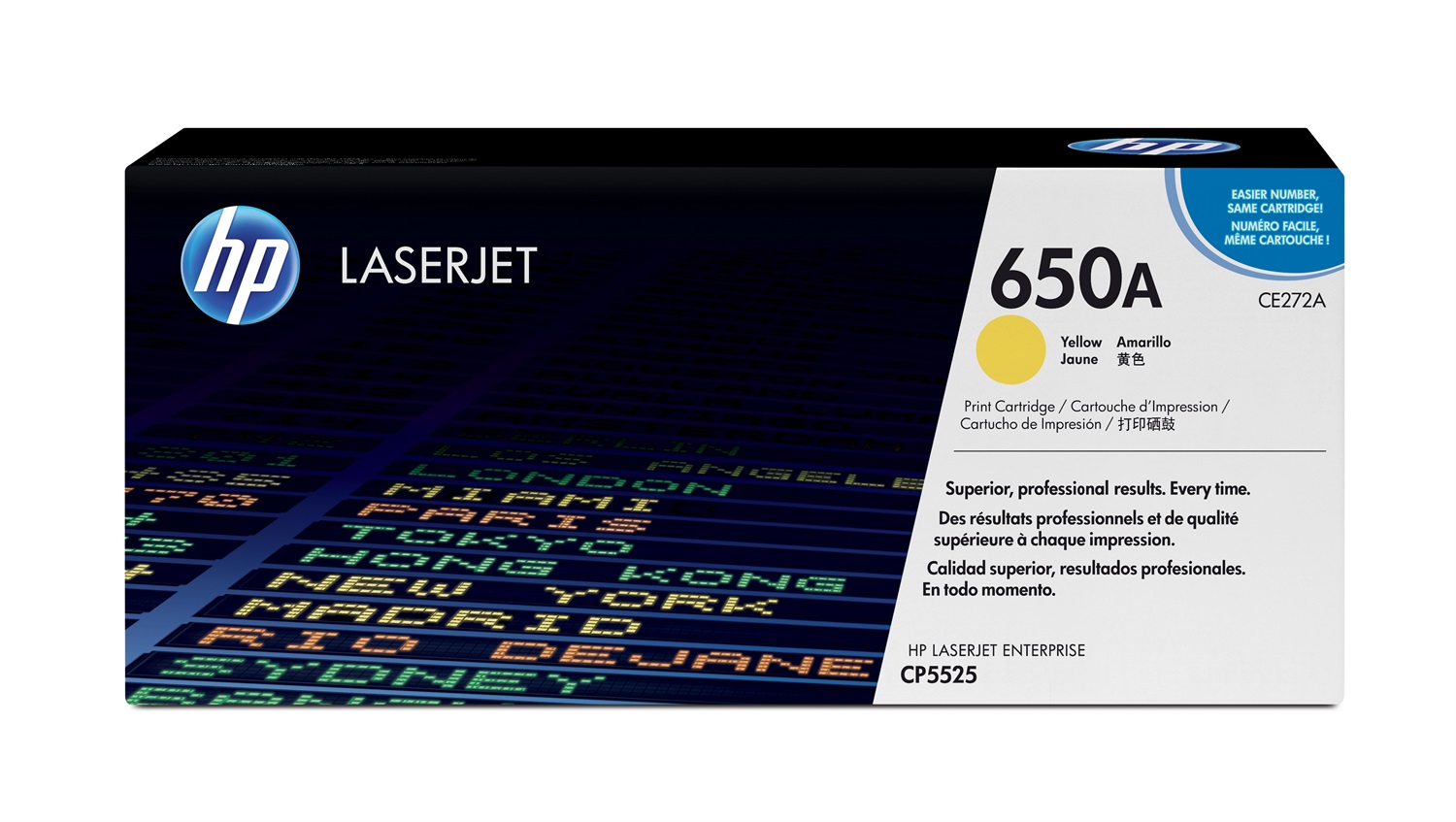 HP Cartuccia Toner Originale Giallo LaserJet 650A CE272A - Fino a 15000 Pagine per Stampa di Qualità