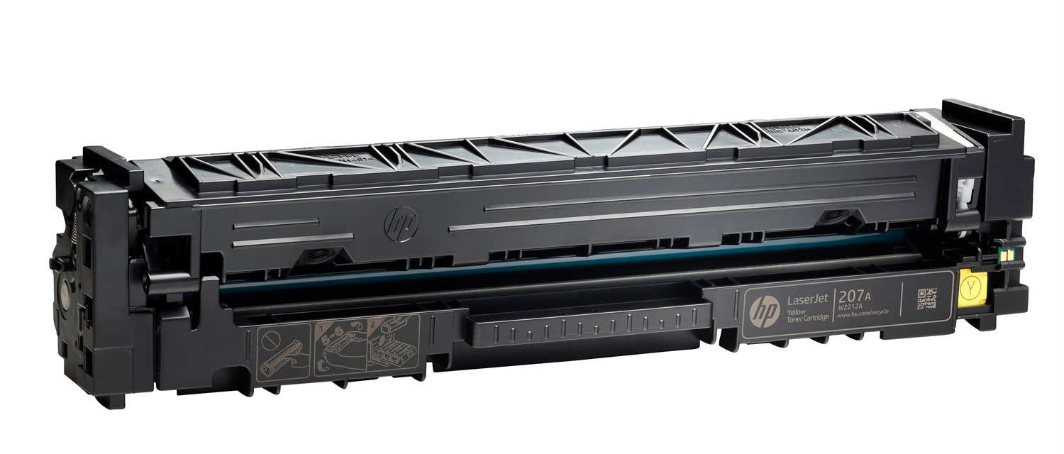 HP Cartuccia Toner Giallo Originale LaserJet 207A W2212A - 1250 Pagine, Compatibile con Color LaserJet Pro M255/MFP M282/M283