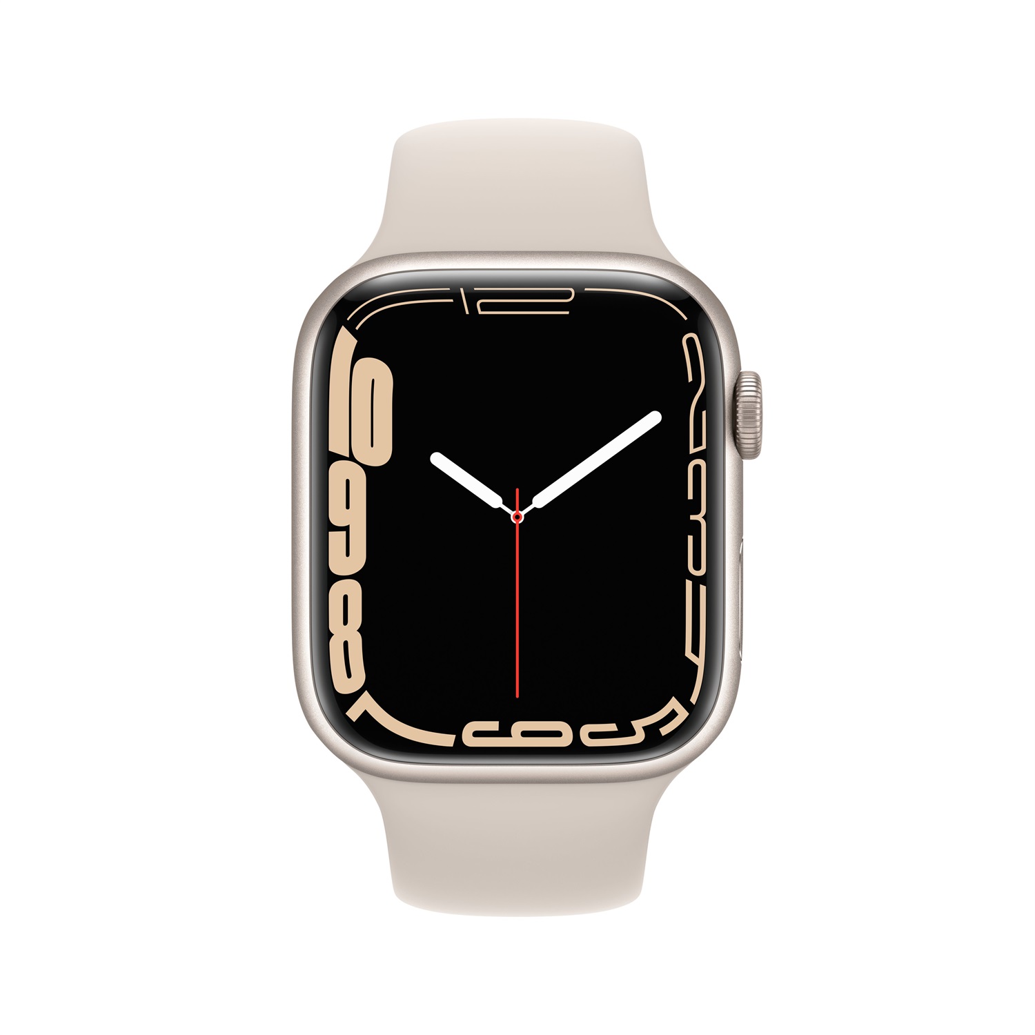 Apple Watch Series 7 OLED 45 mm Digitale Touch screen Beige Wi-Fi GPS (satellitare)