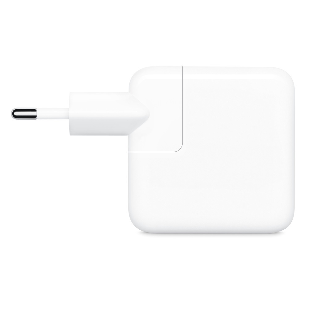Apple Alimentatore da 35W con doppia porta USB-C per ricarica simultanea di MacBook Air, iPhone, iPad, Apple Watch e AirPods