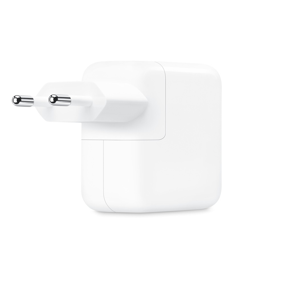 Apple Alimentatore da 35W con doppia porta USB-C per ricarica simultanea di MacBook Air, iPhone, iPad, Apple Watch e AirPods