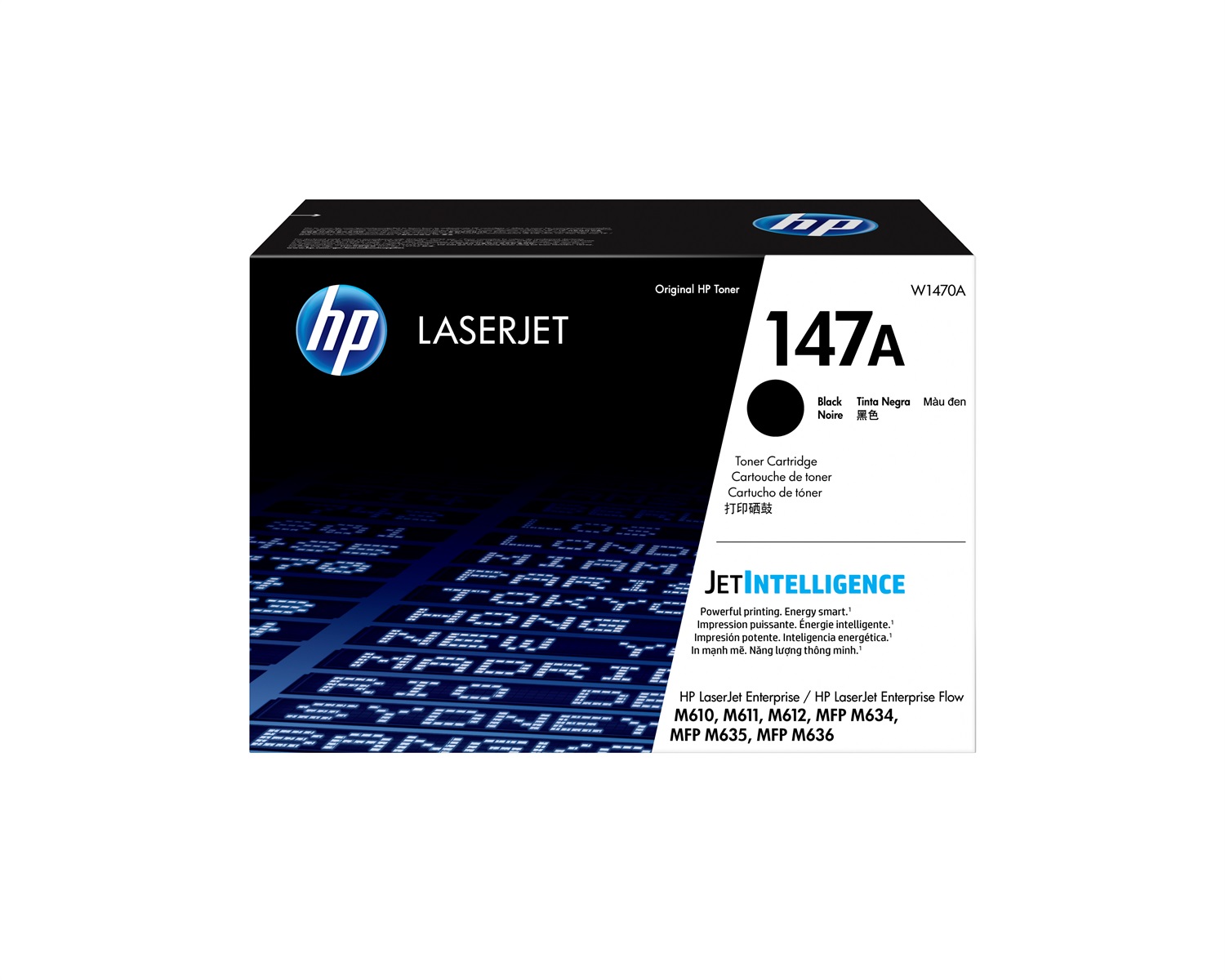 HP Cartuccia Toner Nero Originale W1470A 147A - 10500 Pagine, Compatibile con LaserJet Enterprise M611dn/M612dn/M635z/M636z