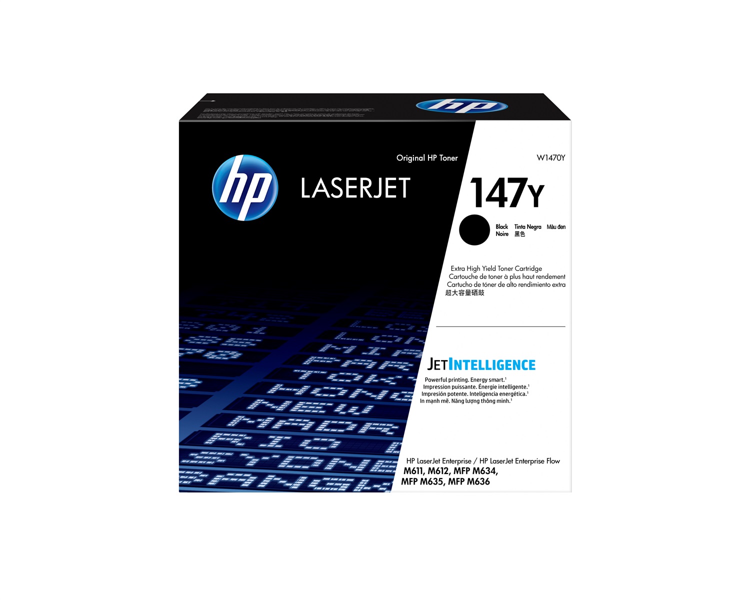 HP Cartuccia Toner Nero Originale LaserJet 147Y W1470Y - Alta Capacità, 42000 Pagine, Compatibile con M611dn, M612dn, M635z, M636z