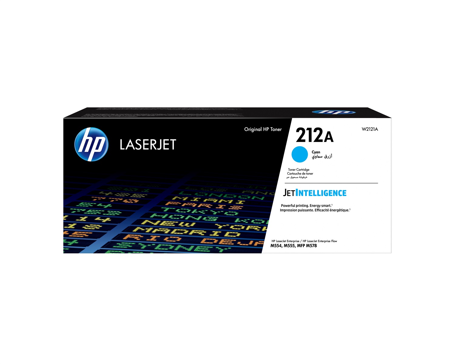 HP Cartuccia Toner Ciano Originale 212A W2121A - 4500 Pagine - Compatibile con Color LaserJet Enterprise M554dn, M555dn, M555x, MFP M578c, MFP M578dn, MFP M578f