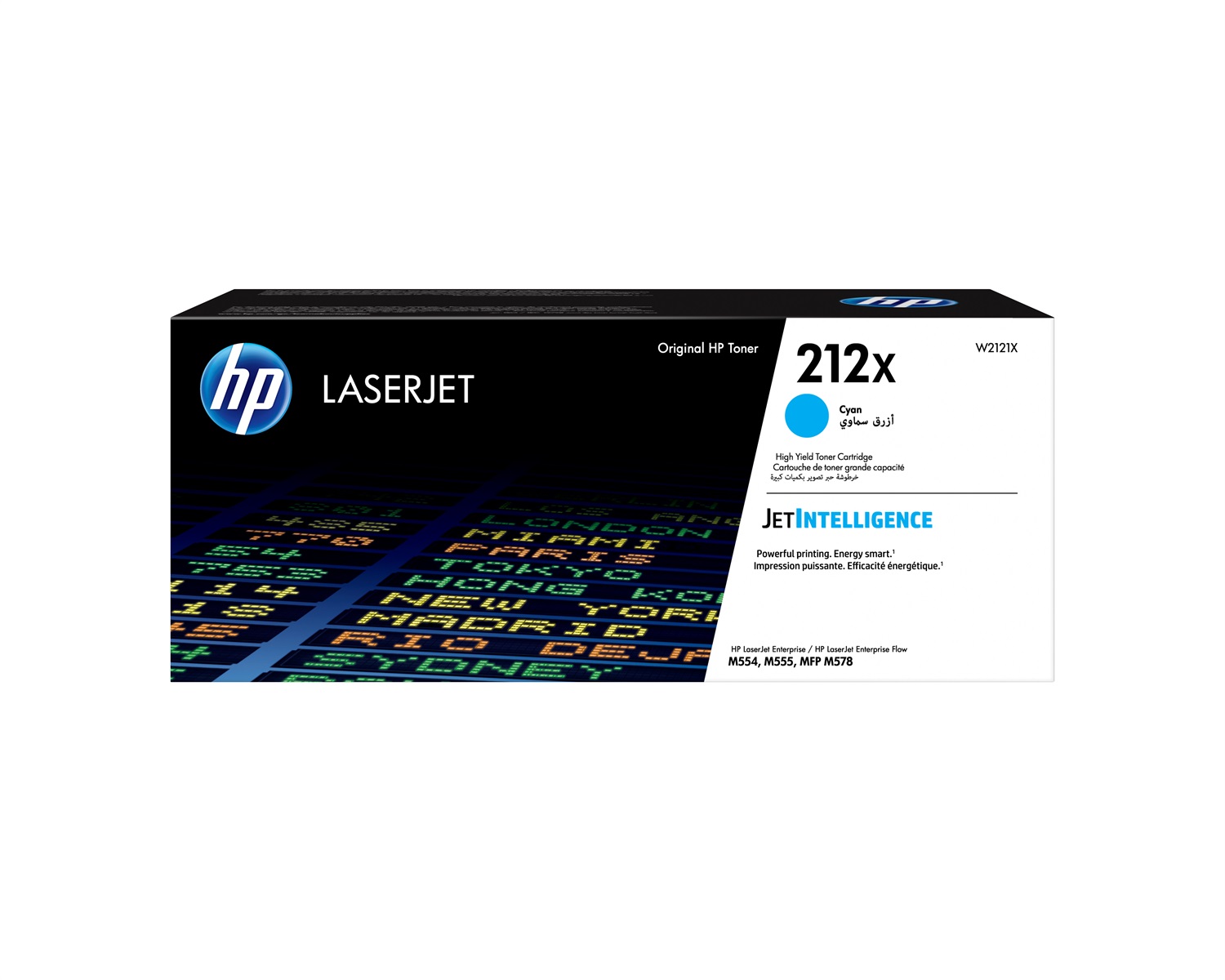 HP Cartuccia Toner Ciano Originale LaserJet 212X W2121X - Alta Capacità, 10000 Pagine, Compatibile con Color LaserJet Enterprise