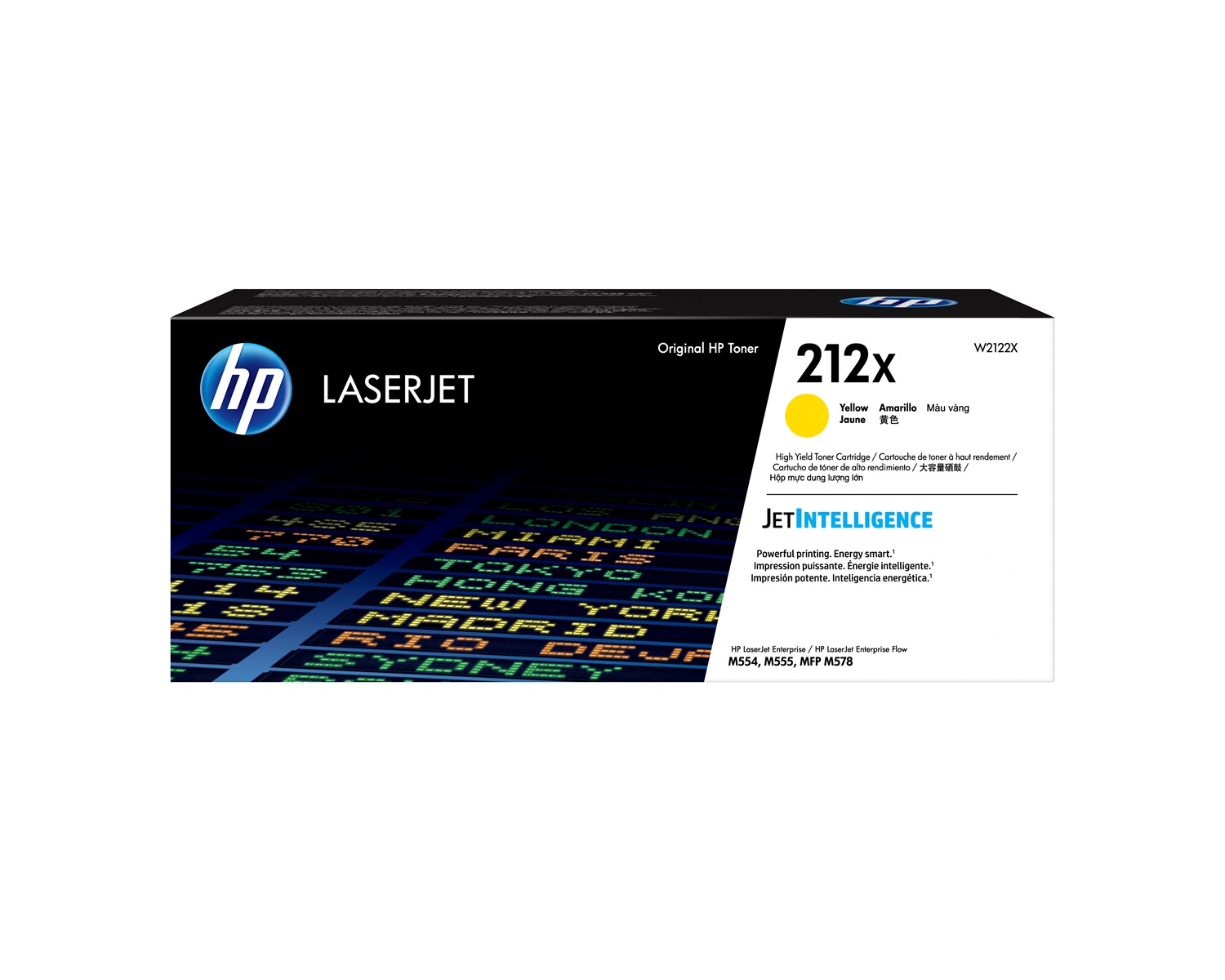 HP Cartuccia toner giallo originale LaserJet 212X W2122X - Alta capacità, 10000 pagine, compatibile con Color LaserJet Enterprise