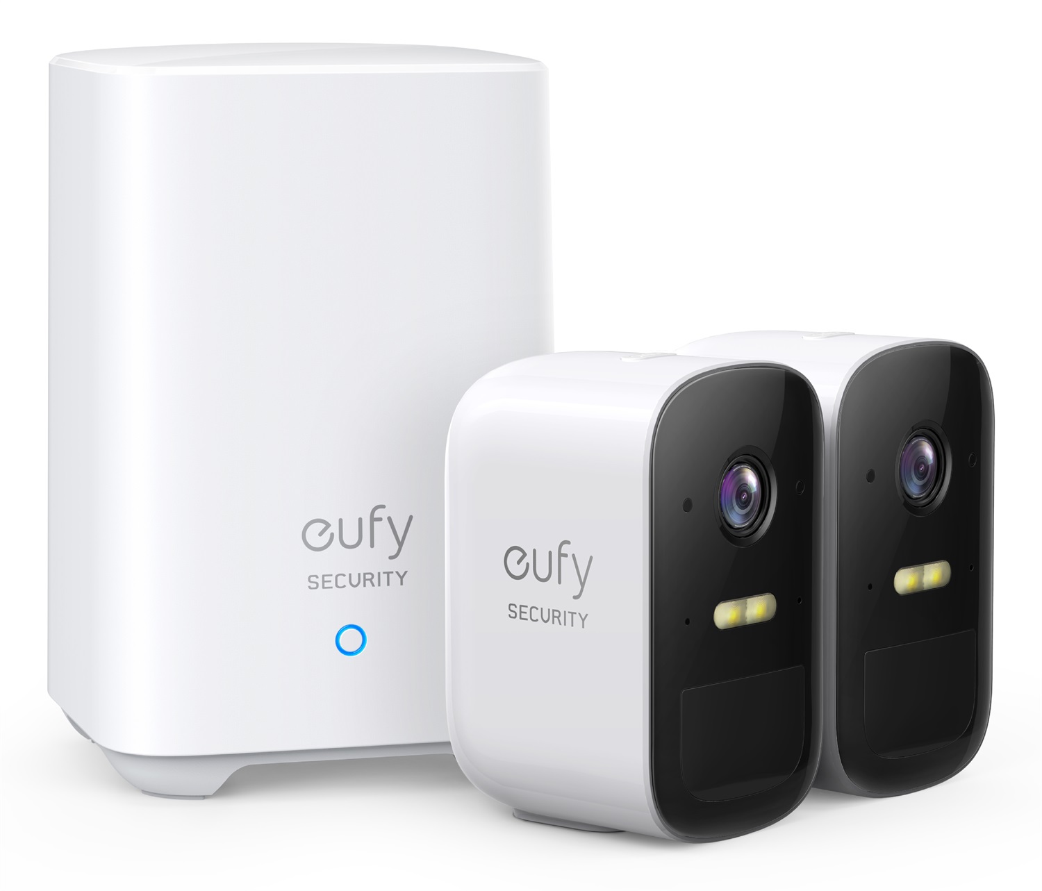 Eufy eufyCam 2C Telecamera di Sicurezza Wireless 1080p con HomeBase 2 per Interno ed Esterno - Montaggio a Parete, Colore Bianco