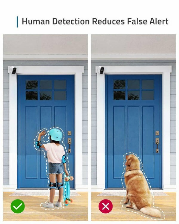 Anker Eufy Cam 2C Kit Telecamera di Sicurezza con 3 Telecamere per Sorveglianza Interna ed Esterna - Installazione a Parete