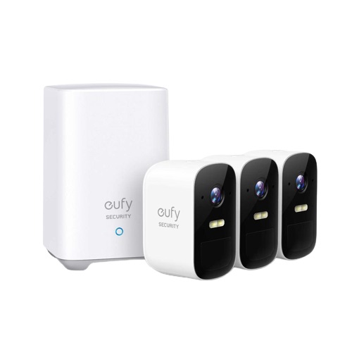 Anker Eufy Cam 2C Kit Telecamera di Sicurezza con 3 Telecamere per Sorveglianza Interna ed Esterna - Installazione a Parete