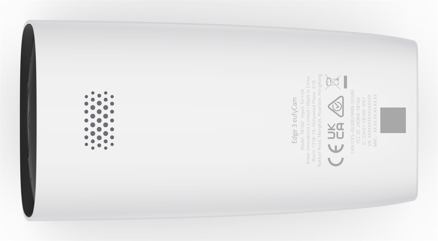 Eufy T88713W1 Telecamera di Sicurezza IP Esterno Wireless 4K con Visione Notturna - Montaggio a Parete