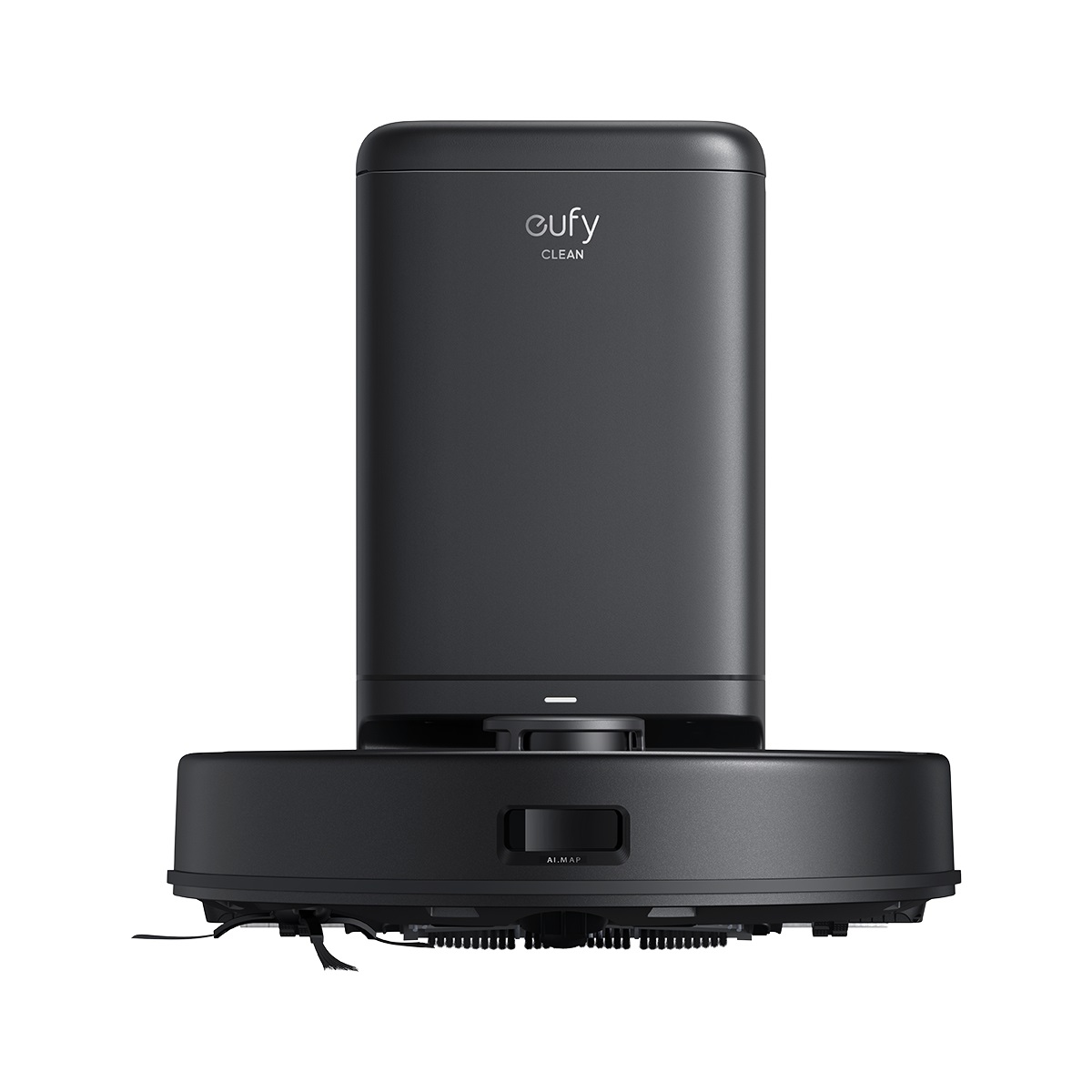 Eufy Clean X8 Pro Aspirapolvere Robot con Stazione di Svuotamento Automatico, Capacità 0,335 L, Aspirazione Twin-Turbine 2×4.000 Pa, Spazzola Districante Attiva, Laser iPath per Peli di Animali