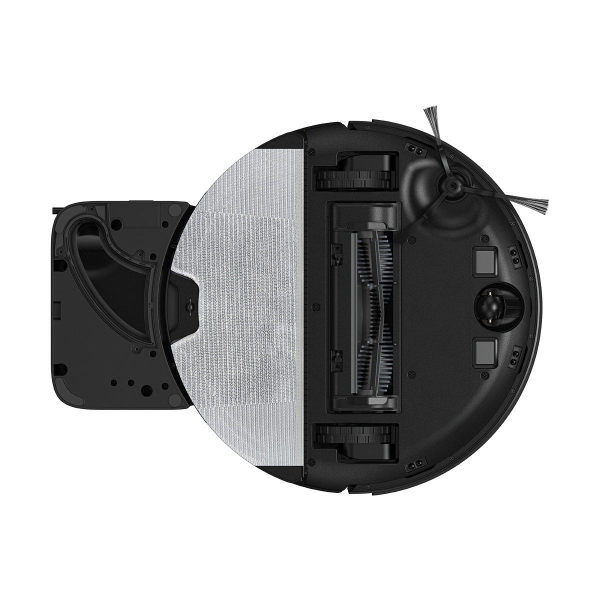 Eufy Clean X8 Pro Aspirapolvere Robot con Stazione di Svuotamento Automatico, Capacità 0,335 L, Aspirazione Twin-Turbine 2×4.000 Pa, Spazzola Districante Attiva, Laser iPath per Peli di Animali