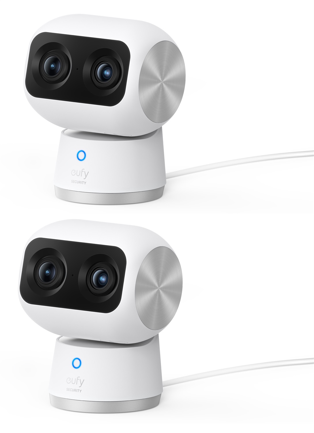 Eufy Indoor Cam S350 Lampadina Telecamera di Sicurezza IP Interno 4K UHD con Zoom 8× e PTZ a 360°