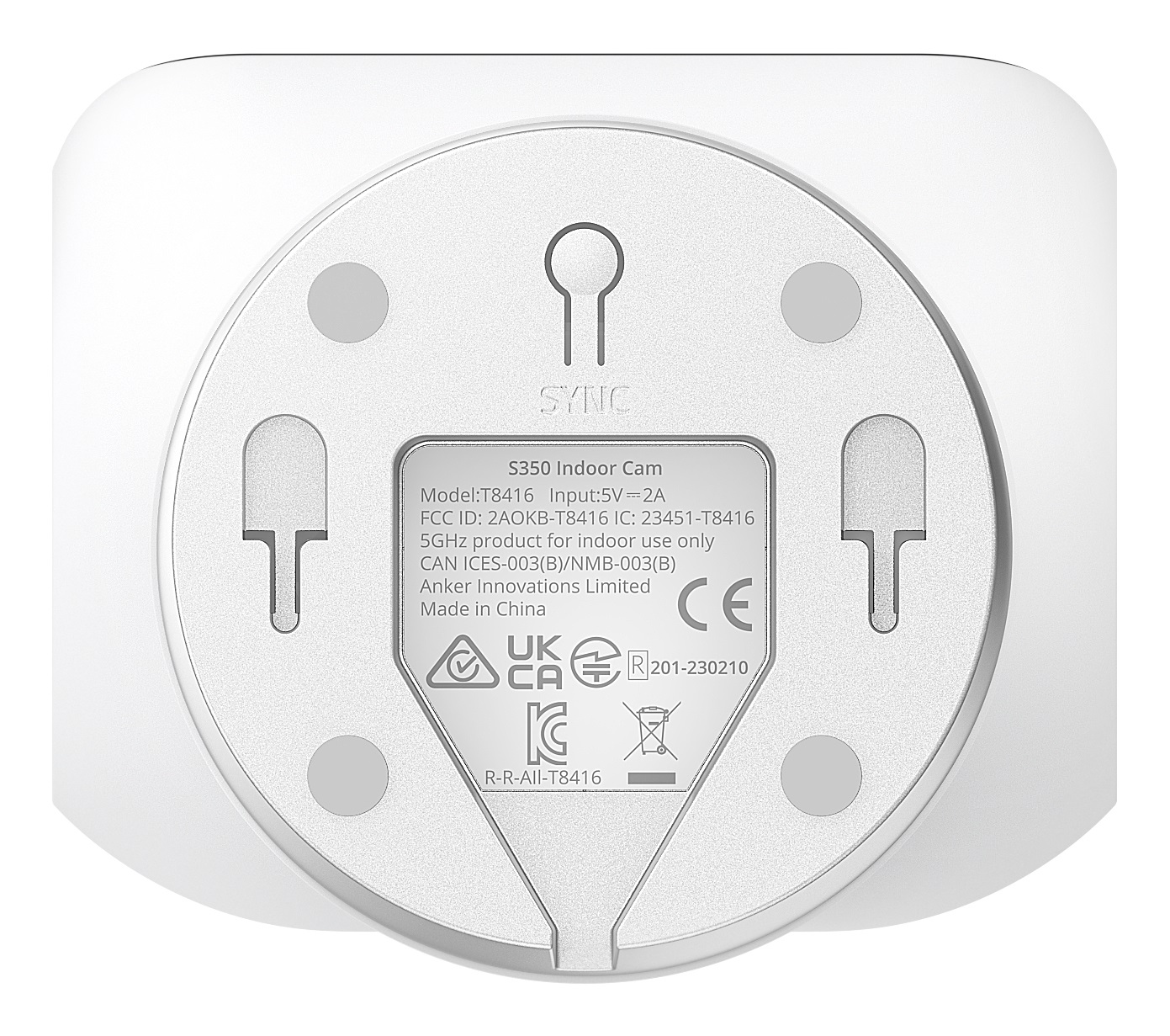 Eufy Indoor Cam S350 Lampadina Telecamera di Sicurezza IP Interno 4K UHD con Zoom 8× e PTZ a 360°