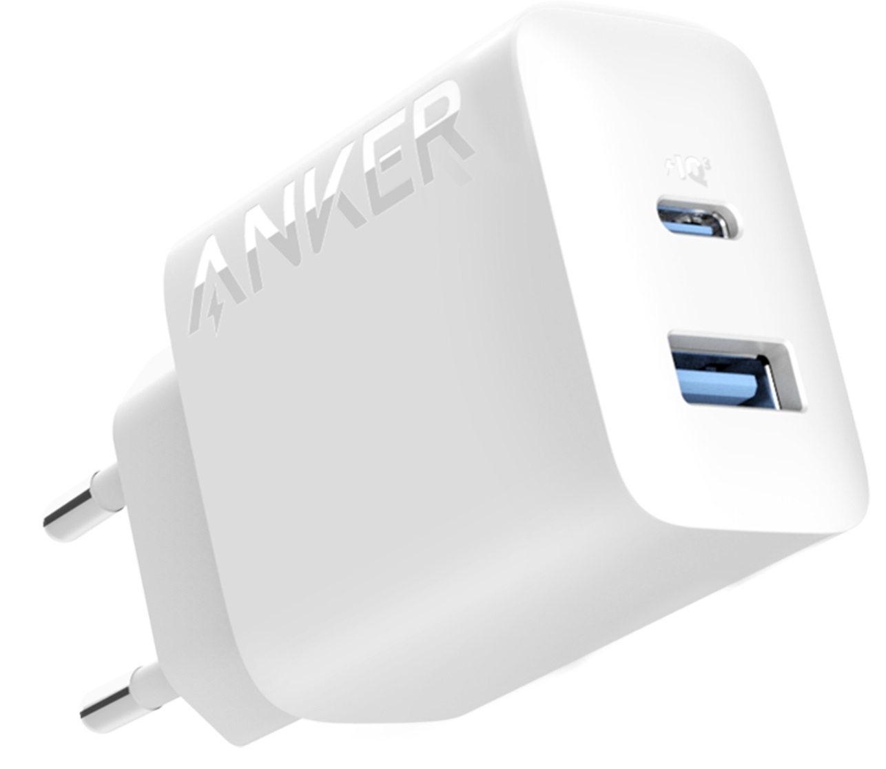 Anker A2348G21 Caricabatterie da rete Universale Bianco 20W con 1xUSB-A e 1xUSB-C