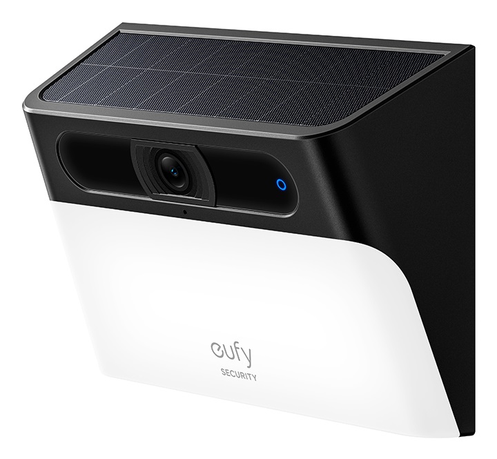 Eufy Solar Wall Light Cam S120 - Telecamera di Sicurezza IP Esterno 2K Wireless con Luce Attivata da Rilevamento Movimento e Impermeabilità IP65
