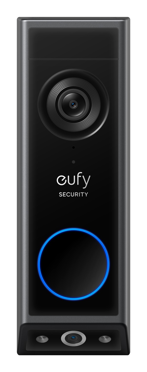 Eufy E8214311 Telecamera di Sorveglianza Wireless IP per Esterno, Installazione a Parete, Colore Nero