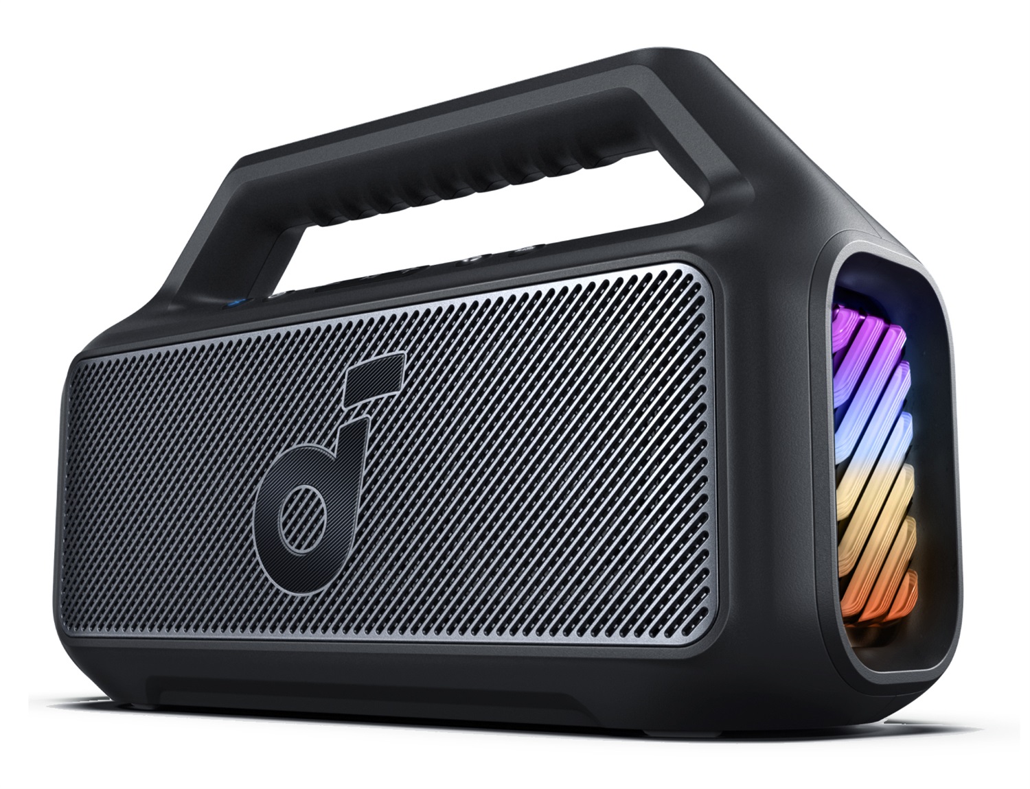 Soundcore Boom 2 Cassa Bluetooth Portatile 2.1 con Subwoofer, 80W, IPX7, Luce LED, USB-C, 24H di Autonomia