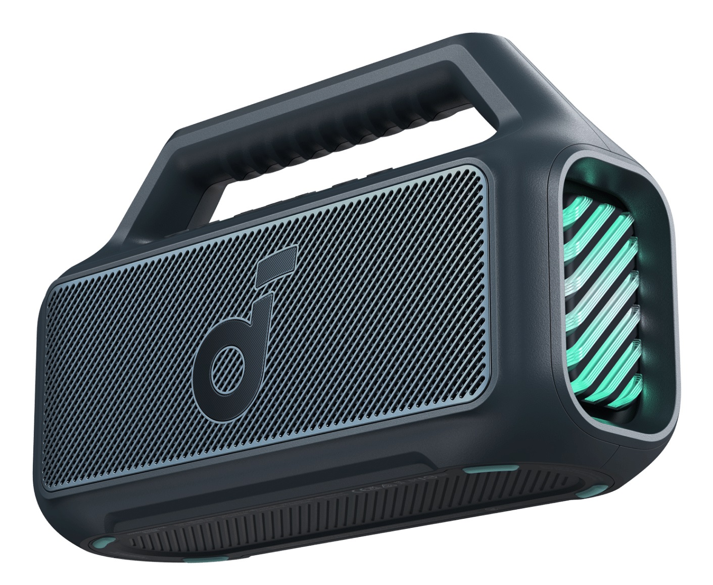 Soundcore Boom 2 Altoparlante Bluetooth Portatile 80W con Subwoofer, BassUp 2.0, 24H di Autonomia, IPX7, Luce LED e EQ Personalizzato