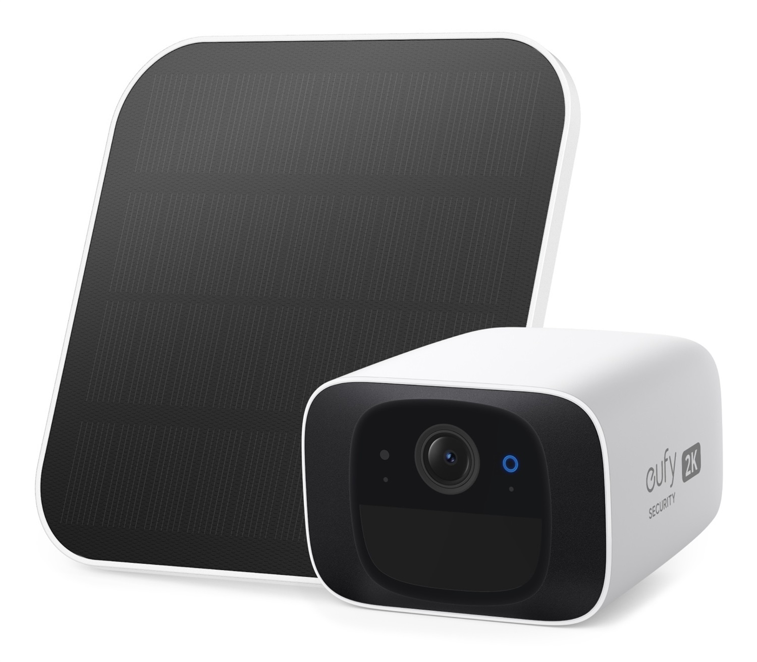 eufy Security SoloCam C210 Telecamera di Sicurezza Wi-Fi Esterno con Pannello Solare, Risoluzione 2K, Certificazione IP67, Senza Canone Mensile