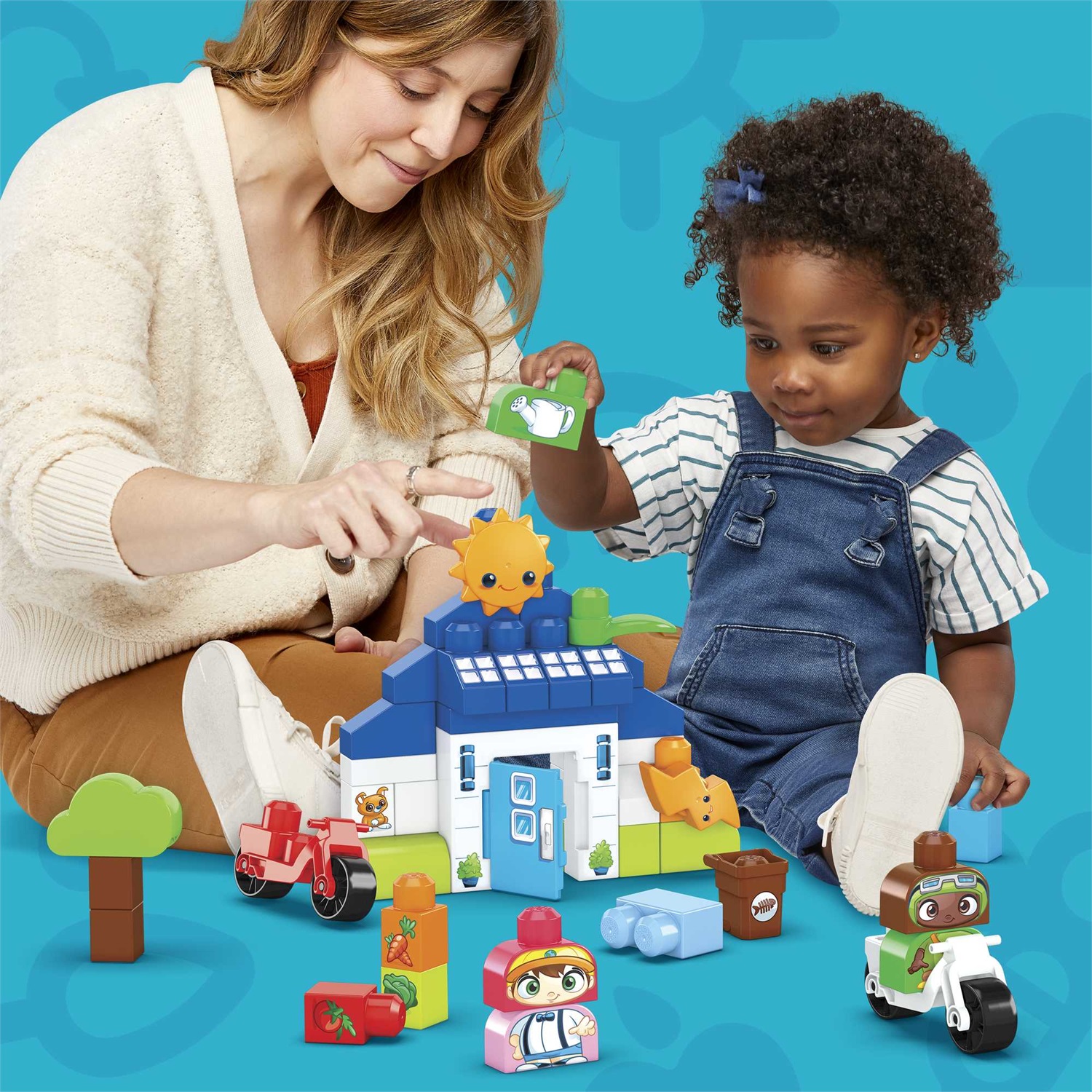 MATTEL MEGA BLOKS HCG36 Gioco di Costruzione Eco Amici Bio con 92 Blocchi per Bambini 1 Anni