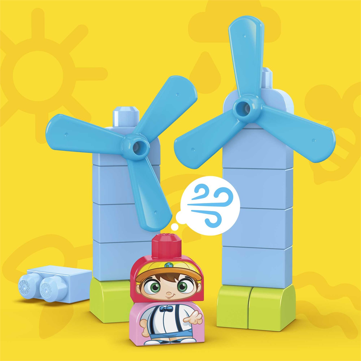 MATTEL MEGA BLOKS HCG36 Gioco di Costruzione Eco Amici Bio con 92 Blocchi per Bambini 1 Anni