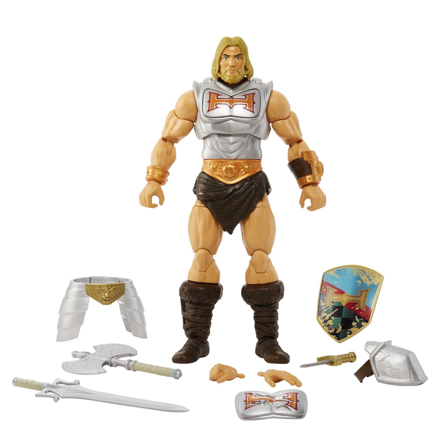 Masters of the Universe - Masterverse He-Man Action Figure 17,8 cm con Armatura da Combattimento e Accessori, Da Collezione, Giocattolo per Bambini 6 Anni