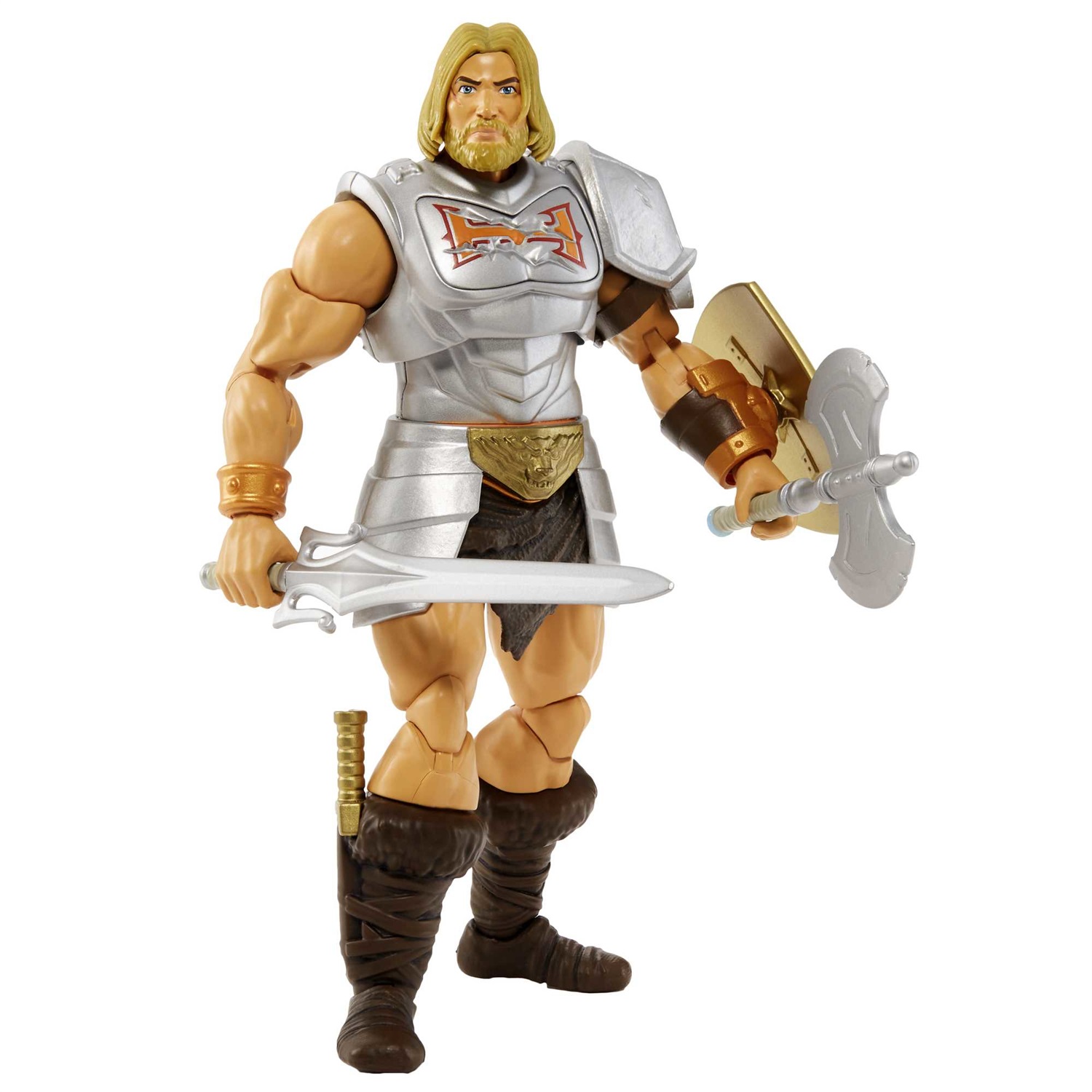 Masters of the Universe - Masterverse He-Man Action Figure 17,8 cm con Armatura da Combattimento e Accessori, Da Collezione, Giocattolo per Bambini 6 Anni