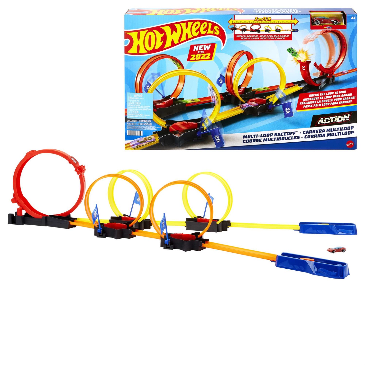 Hot Wheels HDR83 Multi Loop Race-Off - Playset Avvincente per Corse e Acrobazie