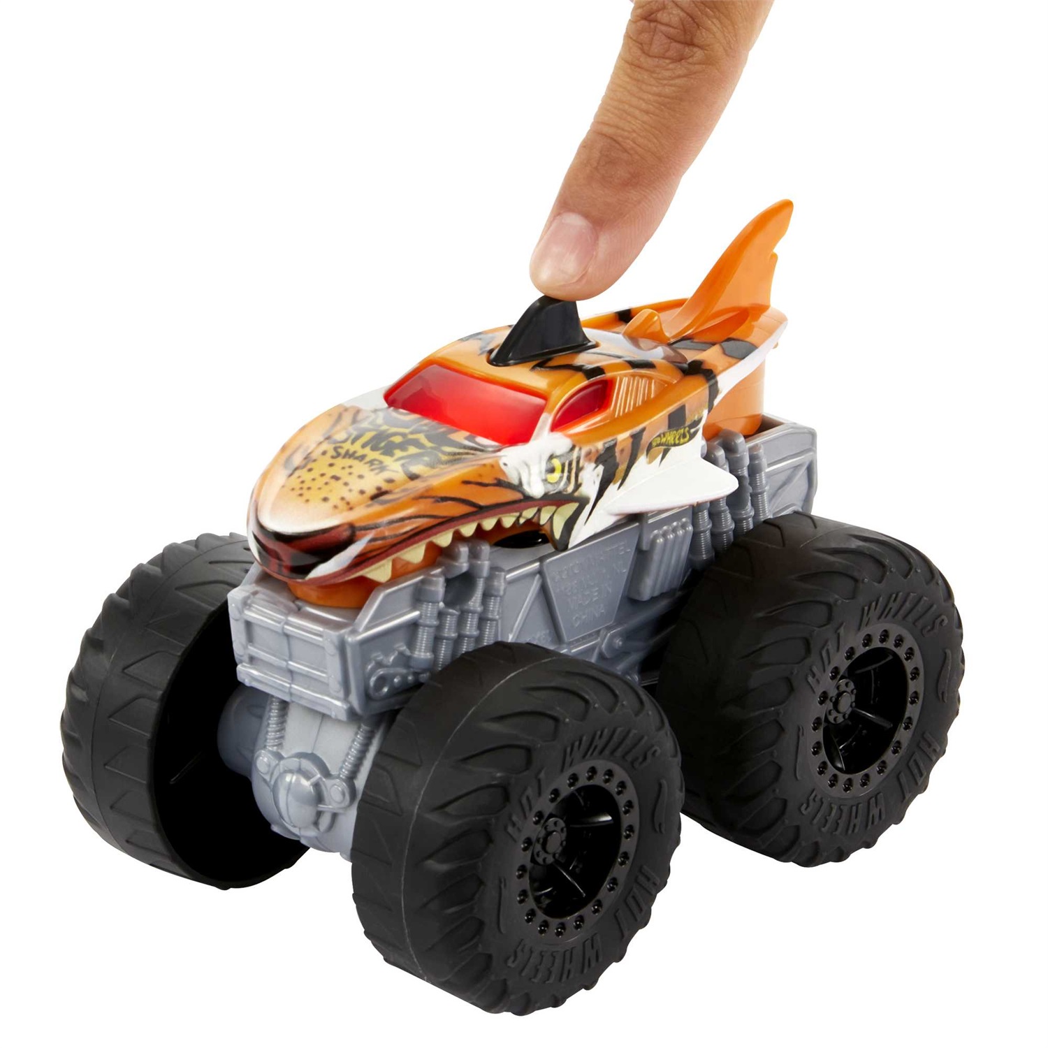 Hot Wheels Monster Trucks HDX62 - Veicolo Giocattolo con Luci e Suoni, Scala 1:43, per Bambini 3 Anni