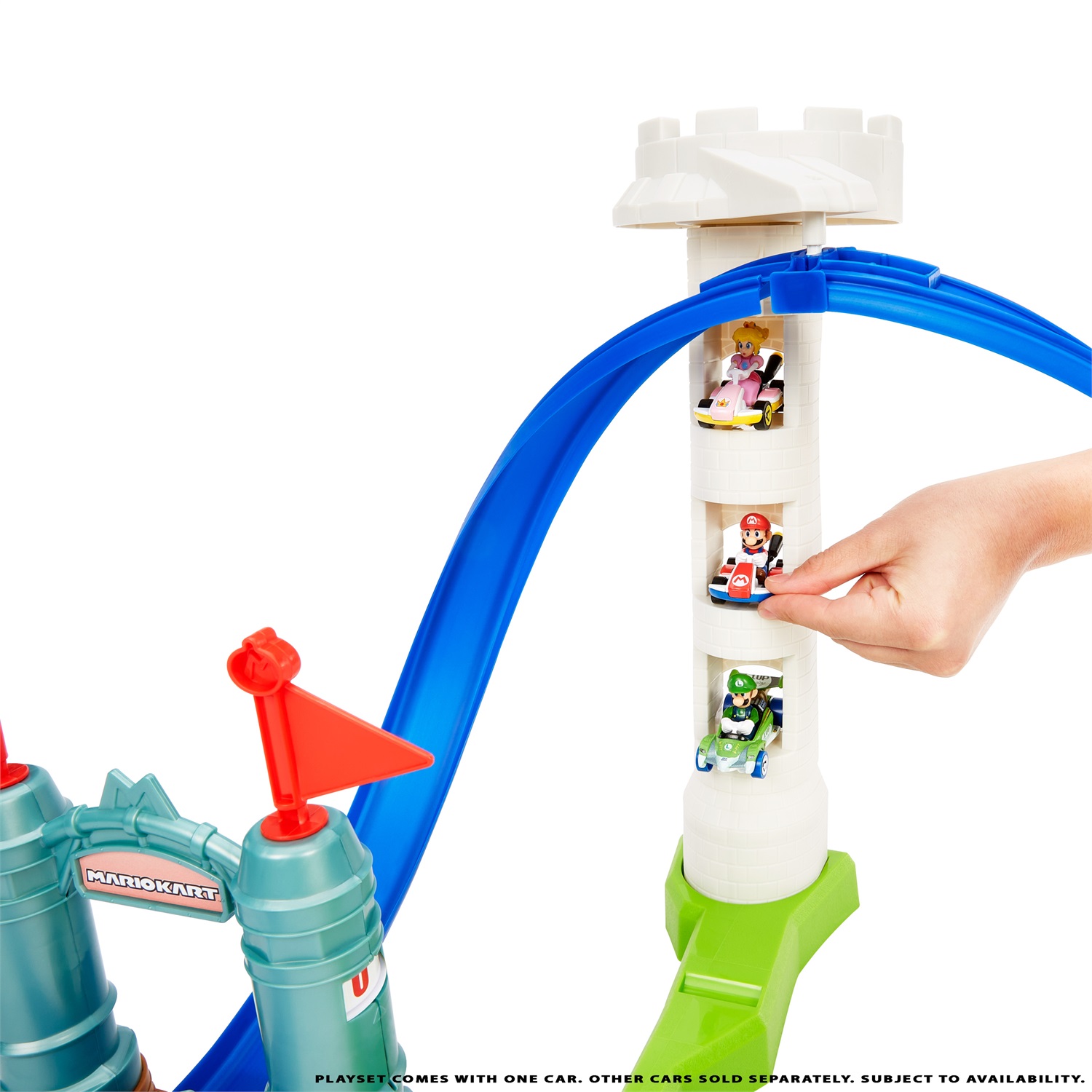 Hot Wheels Mario Kart Circuit Slam Track Set - Giocattolo per Bambini 5 Anni con Veicolo in Metallo