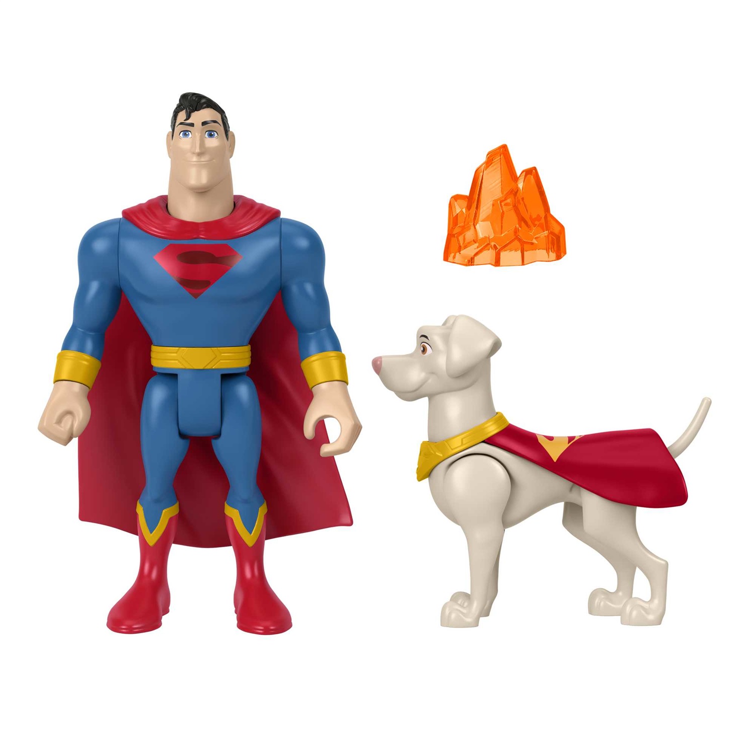 Fisher-Price Giocattolo DC League of Super-Pets con Superman e Krypto per Bambini 3 Anni