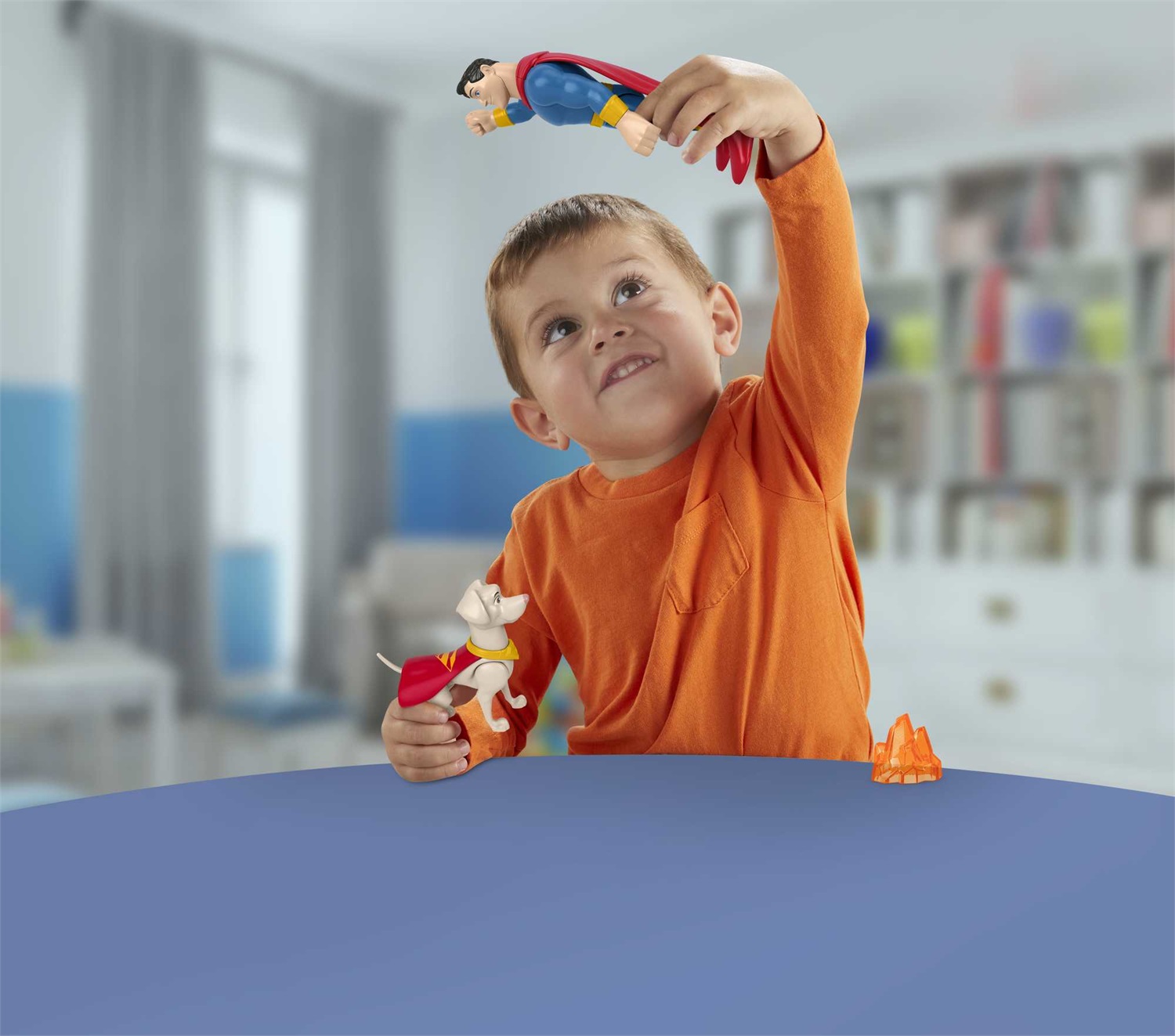 Fisher-Price Giocattolo DC League of Super-Pets con Superman e Krypto per Bambini 3 Anni