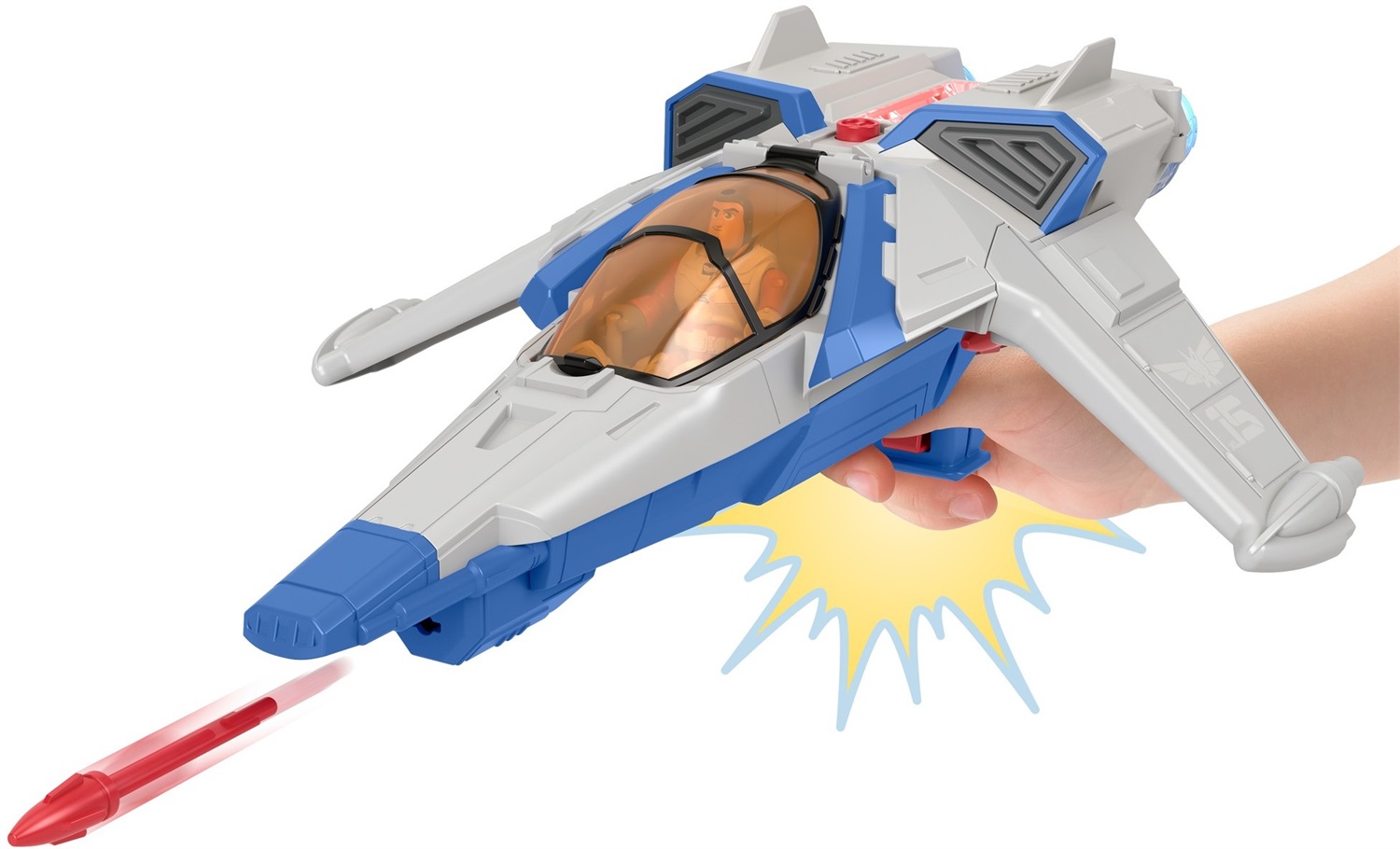 Fisher-Price Imaginext Astronave XL-15 con Buzz Lightyear - Giocattolo con Luci e Suoni per Bambini dai 3 Anni