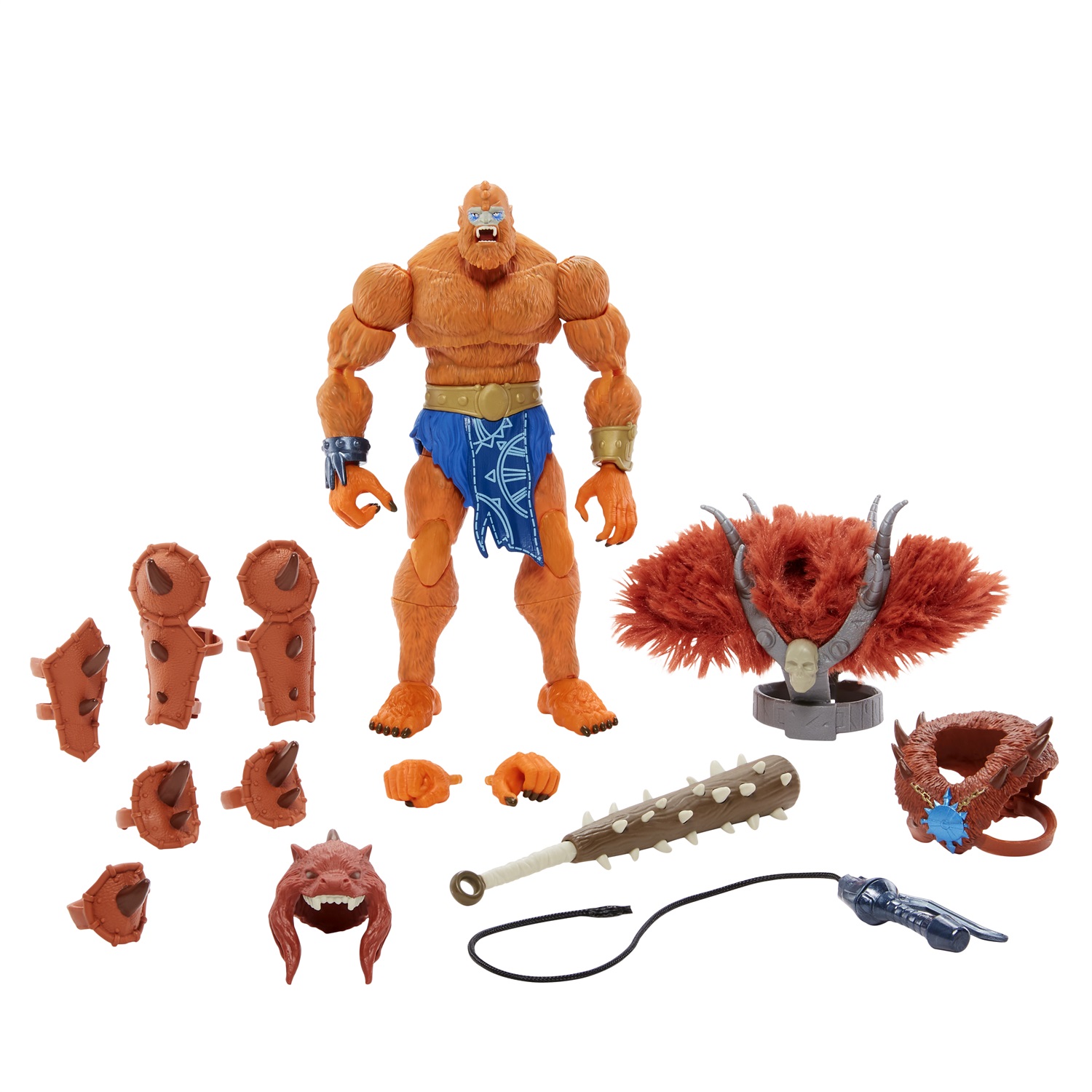 Masters of the Universe Masterverse Beast Man Action Figure 23 cm - Grandi dimensioni, Accessori, Elementi in Pelliccia Sintetica, Giocattolo da Collezione per Bambini 6 Anni
