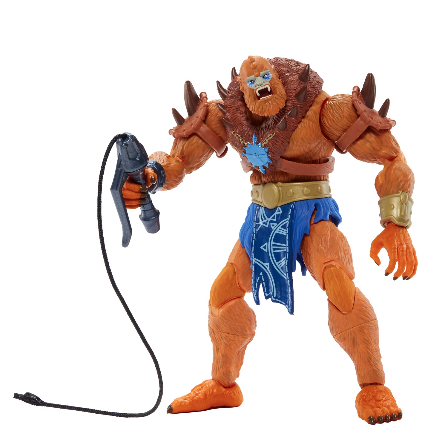 Masters of the Universe Masterverse Beast Man Action Figure 23 cm - Grandi dimensioni, Accessori, Elementi in Pelliccia Sintetica, Giocattolo da Collezione per Bambini 6 Anni