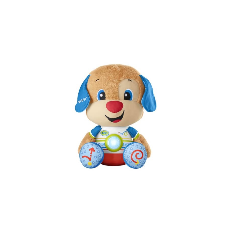 Fisher-Price Cagnolino Gigante Ridi e Impara - Peluche Musicale con Luci, Suoni e Smart Stages per Bambini 18 Mesi