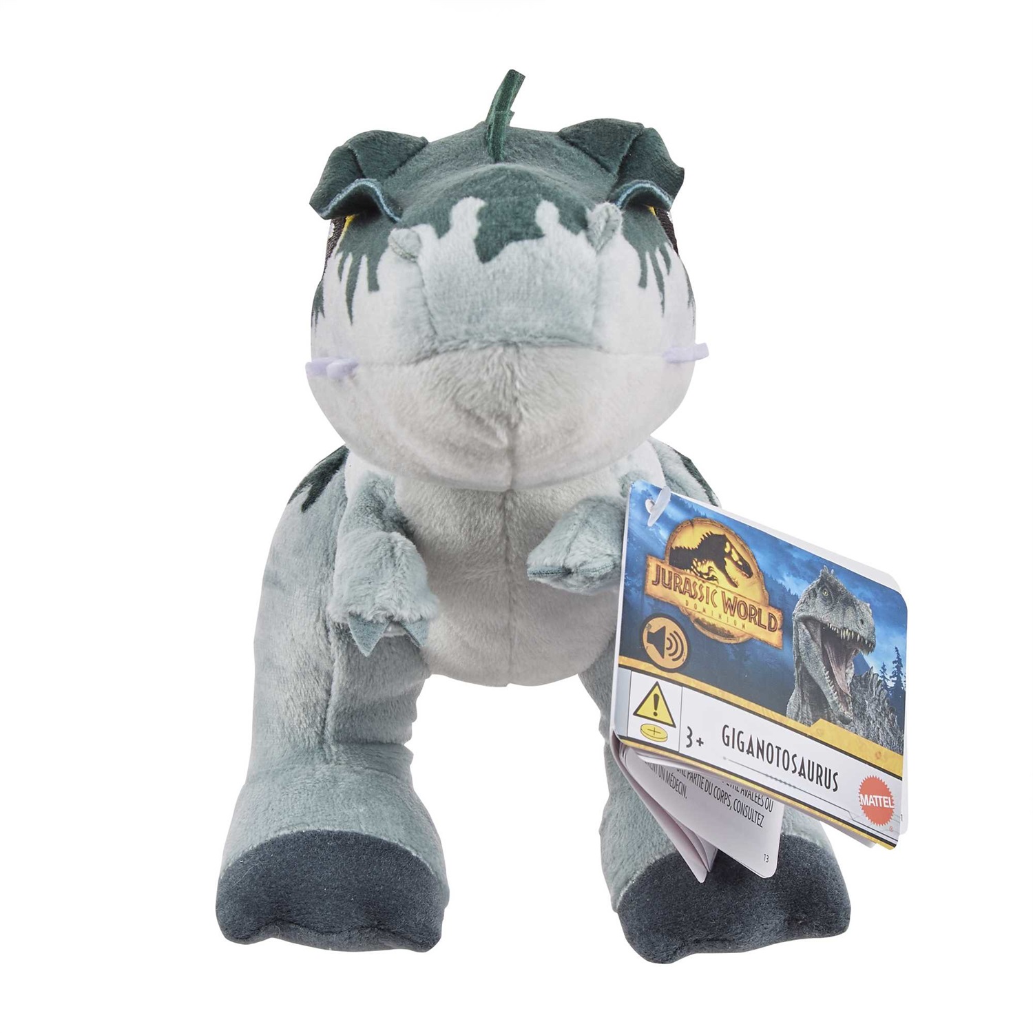 Jurassic World Peluche Dinosauro Piccolo con Suoni - Giocattolo per Bambini dai 3 Anni