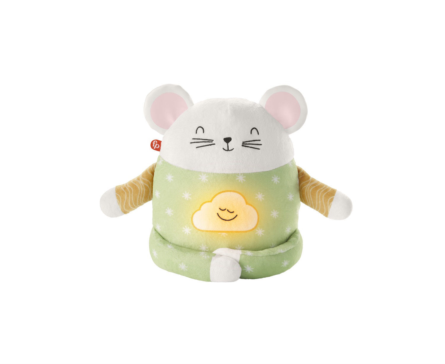 Fisher-Price Mouse da meditazione: peluche rilassante con luce notturna e musica per aiutare i bambini a dormire