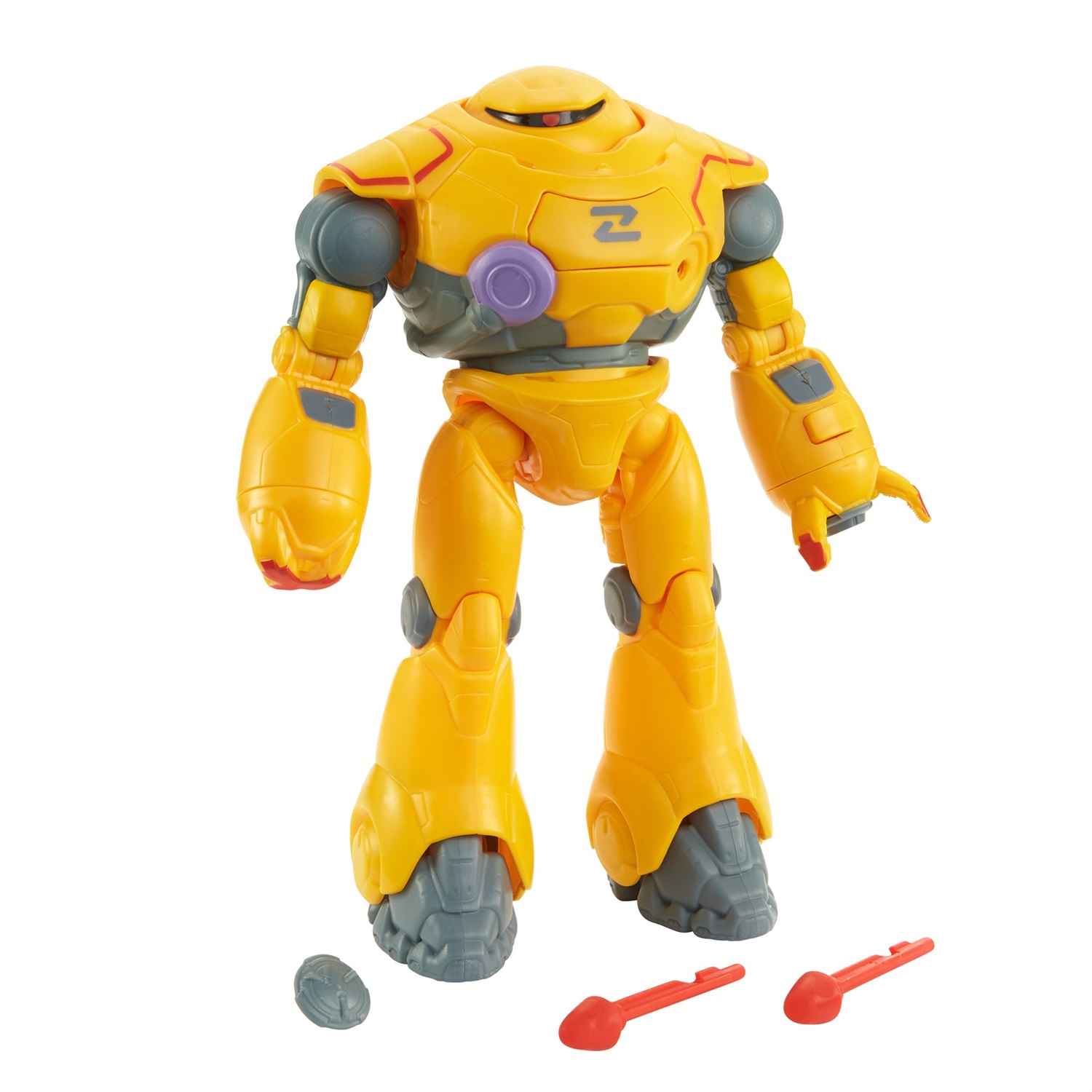Mattel Buzz Lightyear Zyclops Robot da Combattimento Action Figure con 12 Articolazioni Mobili e Lanciamissili, Giocattolo per Bambini 4 Anni