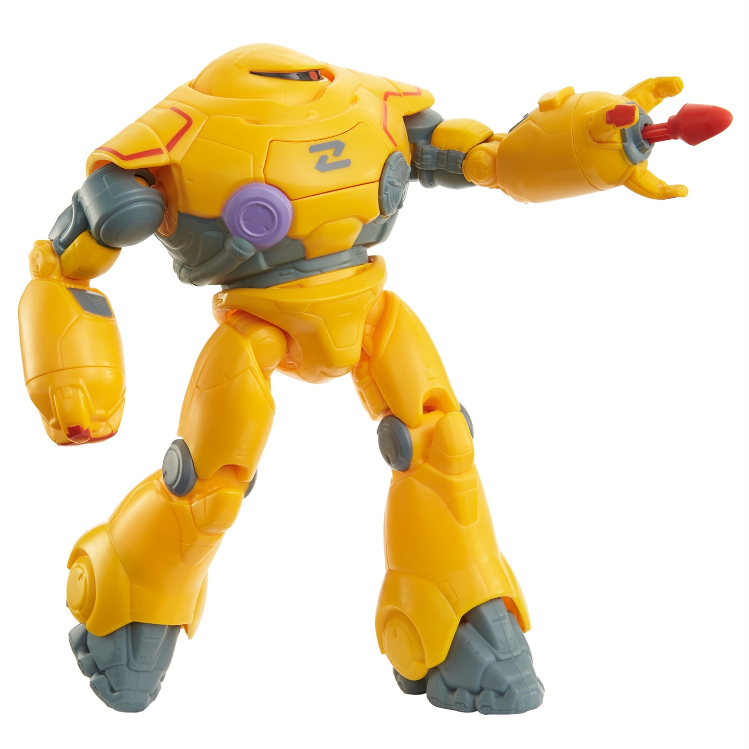 Mattel Buzz Lightyear Zyclops Robot da Combattimento Action Figure con 12 Articolazioni Mobili e Lanciamissili, Giocattolo per Bambini 4 Anni