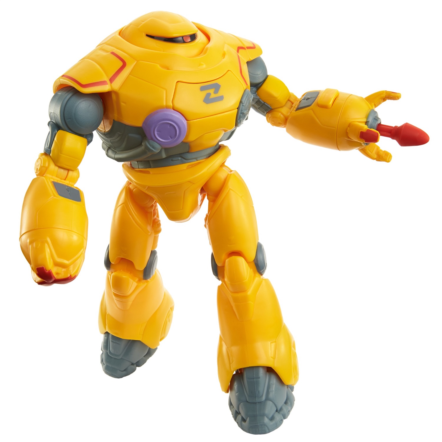 Mattel Buzz Lightyear Zyclops Robot da Combattimento Action Figure con 12 Articolazioni Mobili e Lanciamissili, Giocattolo per Bambini 4 Anni